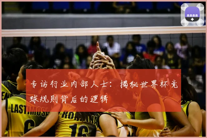专访行业内部人士:揭秘世界杯竞球规则背后的逻辑