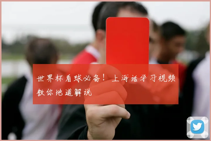 世界杯看球必备!上海话学习视频教你地道解说